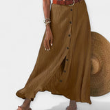 Prozirna midi suknja s prorezom