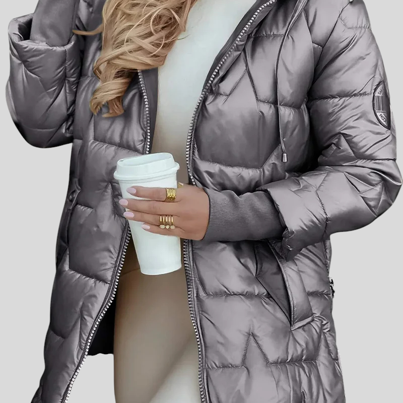Kate - Elegantna Zimska Jakna S Kapuljačom