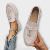 Gamira | Elegantna bež loafer obuća za udobnost