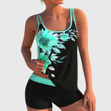 Flor – Cvjetni tankini s kratkim hlačama, efekt ravnog trbuha