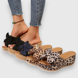 Mila | Udobne slip-on sandale s mašnom