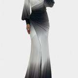 Silviana Ombre Maxi Haljina s Otkritim Ramena