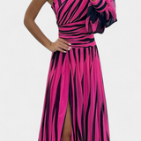Valentina Elegant Maxi Haljina s Jednim Ramenom