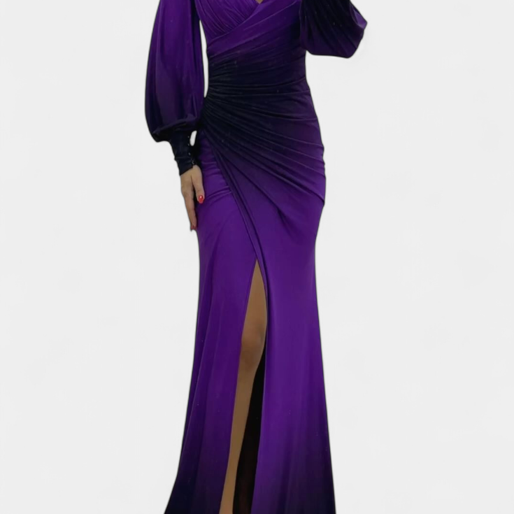 Silviana Ombre Maxi Haljina s Otkritim Ramena