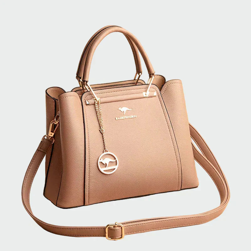 Sára | Elegantna crna torba s zlatnim akcentima