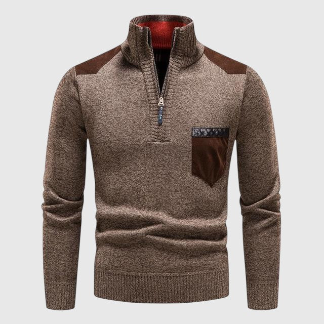 Zsolt | Vuna Men's Zippered Sweater