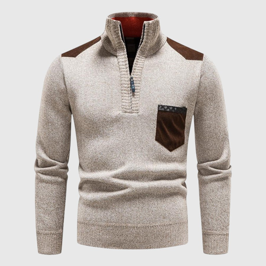 Zsolt | Vuna Men's Zippered Sweater