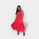 A-Line Midi Dress