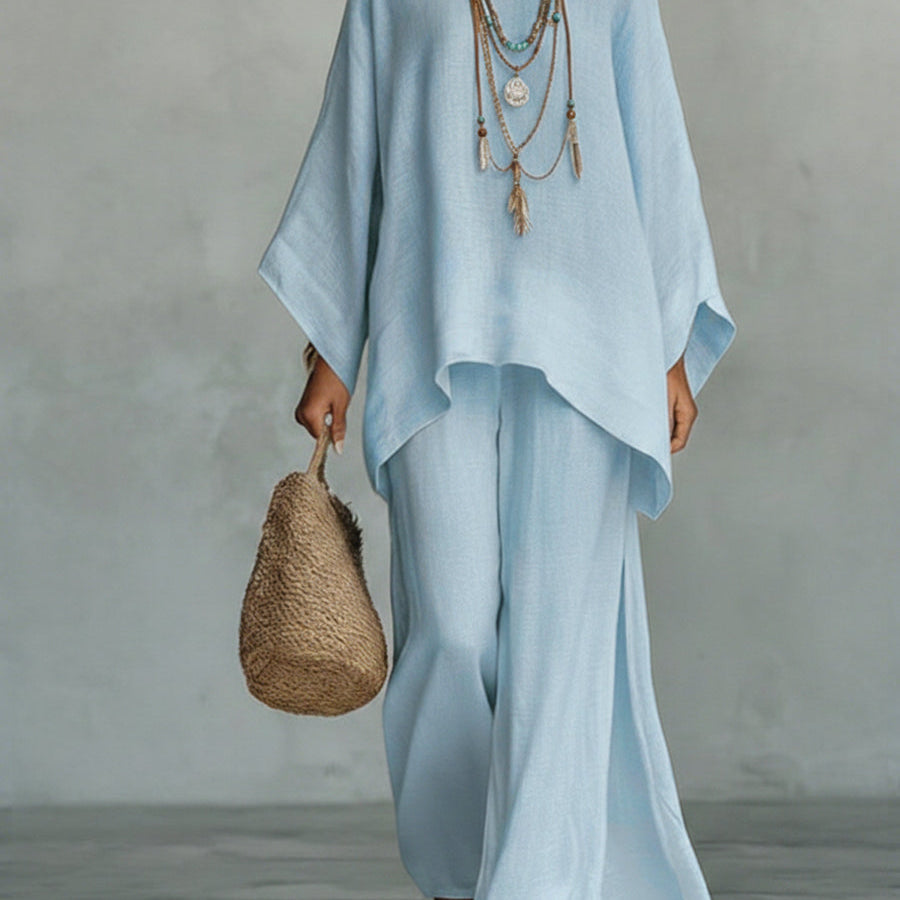 Celine | Elegantni laneni komplet u dva dijela