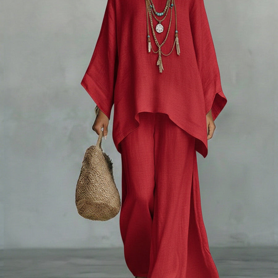 Celine | Elegantni laneni komplet u dva dijela