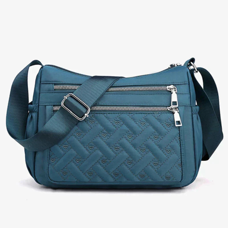 Jazmin | Crna ženska torba sa quilted dizajnom za nošenje preko ramena