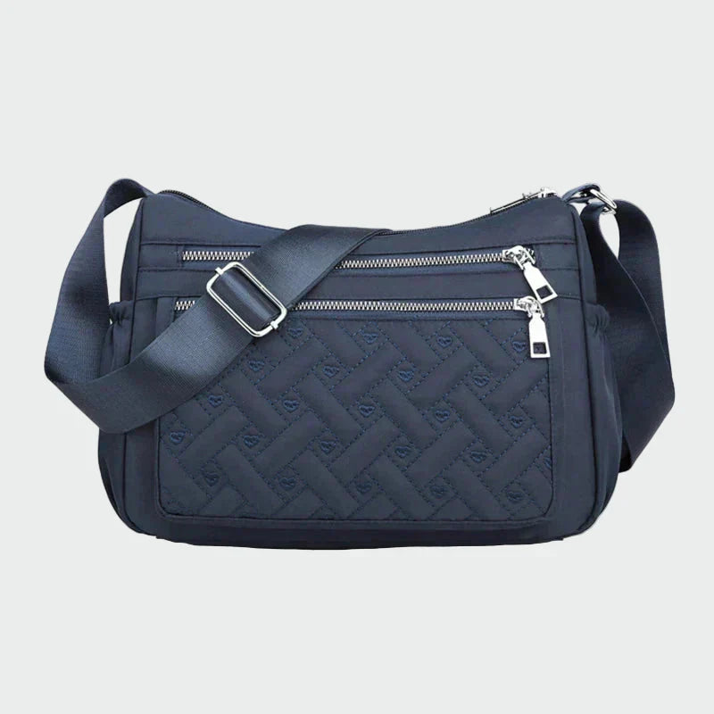 Jazmin | Crna ženska torba sa quilted dizajnom za nošenje preko ramena