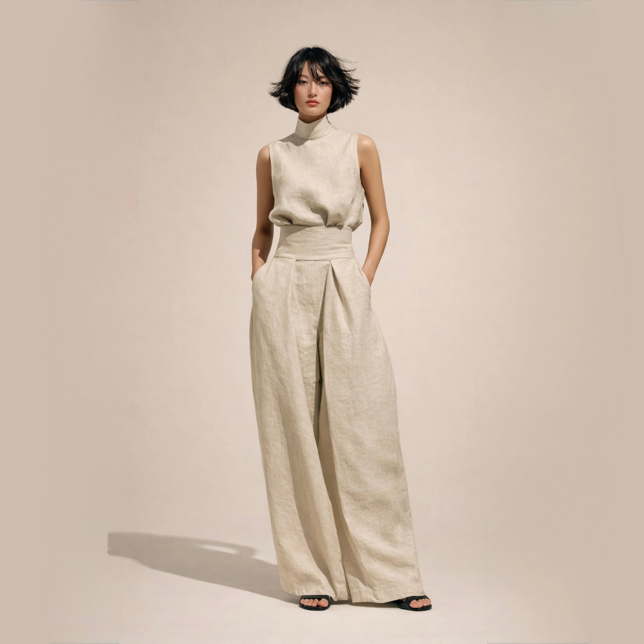 Elisa | Elegantni kombinezon visokog struka