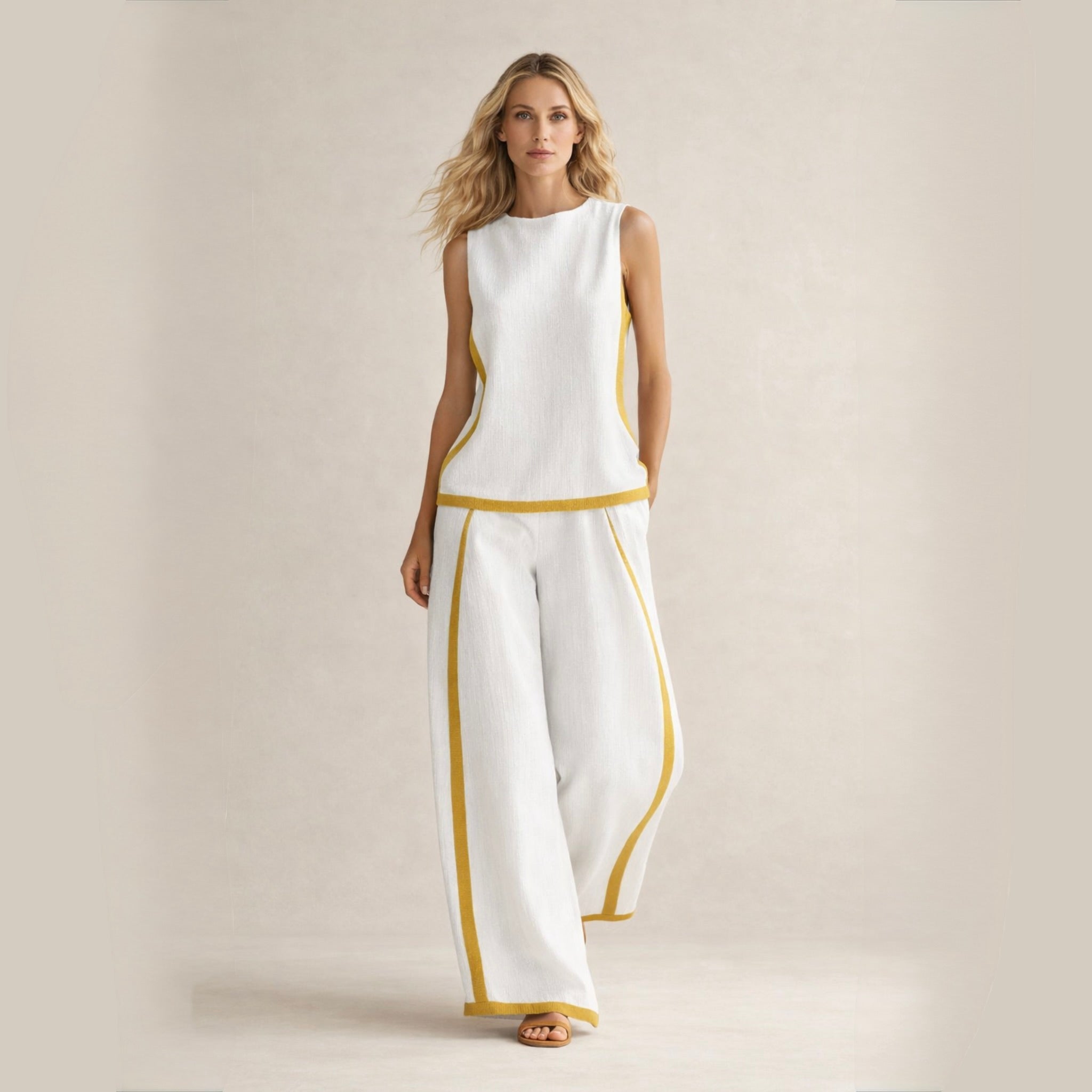 Sophie | Elegantni Set S Širokim Nogavicama